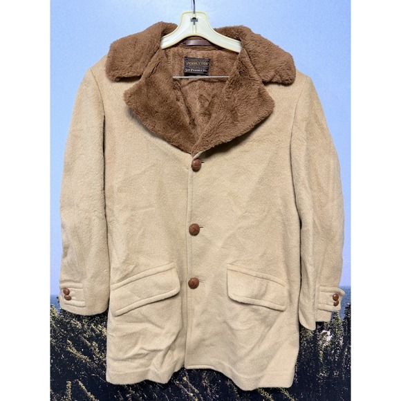 Pendleton Other - Vtg 1960s Sir Pendleton Wool Coat Men's 42 - No Woolmark - w/ Factory Tags Camel
